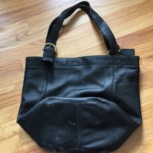 XL Vintage Coach Bucket Bag